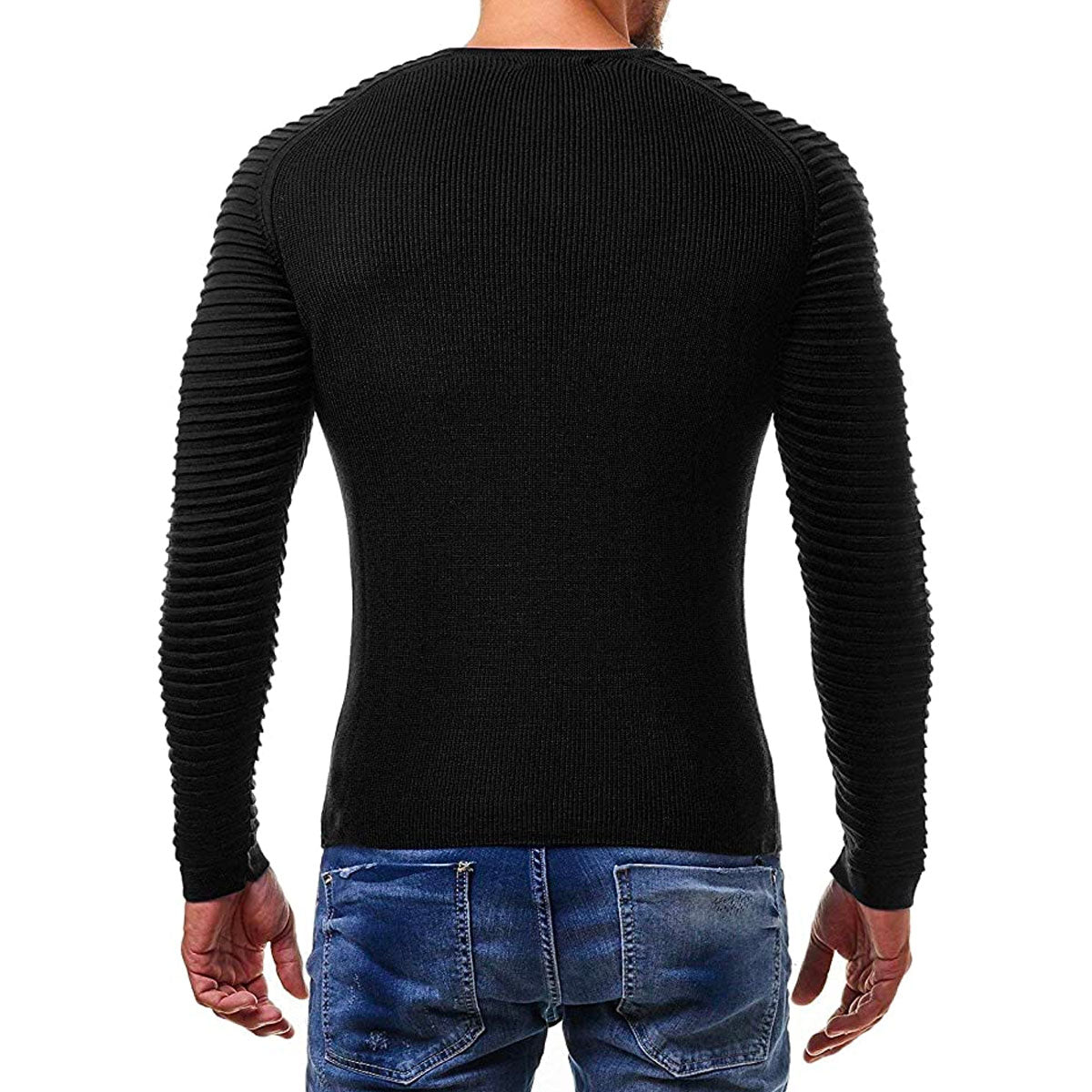 Herren-Strickpullover mit Streifendetails – Lukas Herbstedition