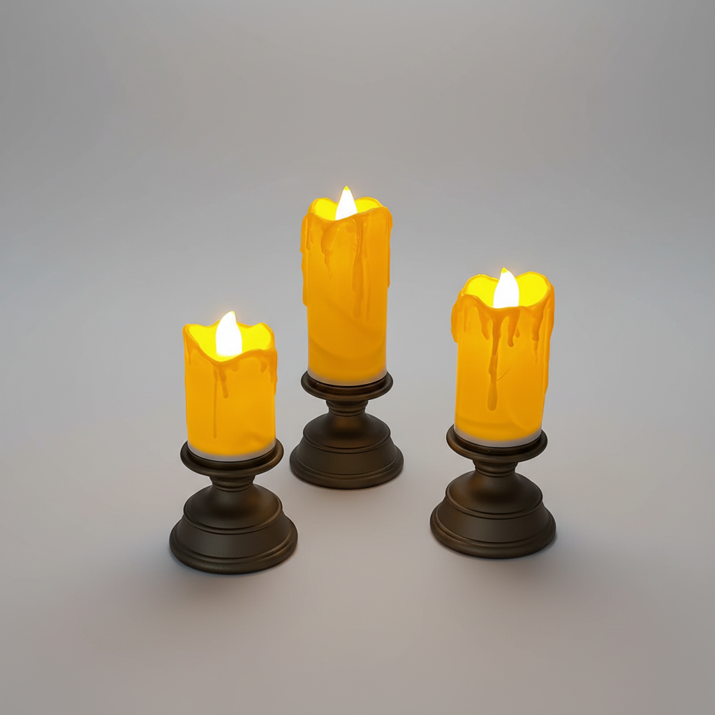 LED Dekokerze Kugelform - WarmAura