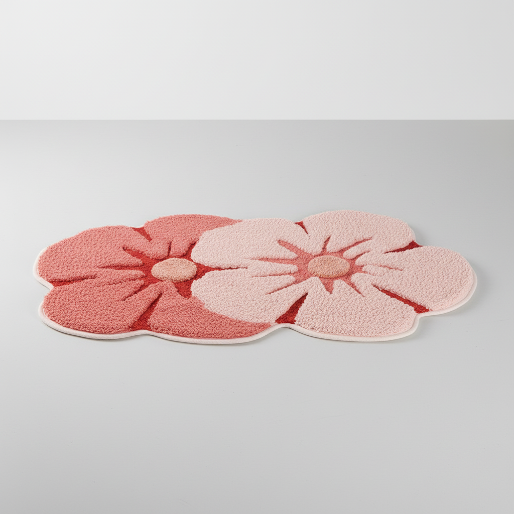 Rutschfester Badezimmer Teppich - FloraPlush
