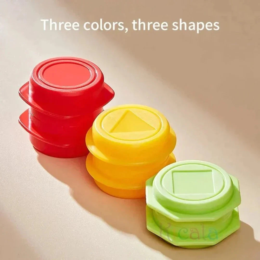 Stapelspiel mit Gabelstapler – Lernspiel zur Förderung von Geschick und Konzentration