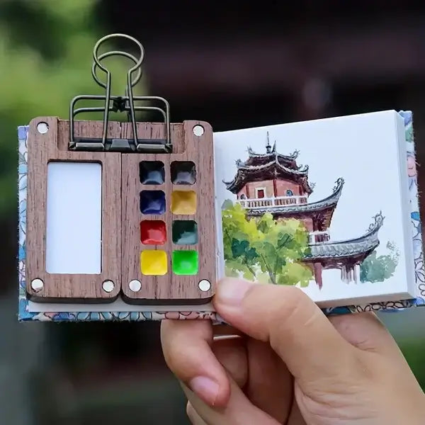 Mobiles Aquarell-Malkasten-Set mit 24 Farben – Jetzt mit 1 kaufen, 1 gratis!