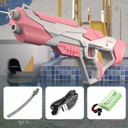 Wasserpistole mit Druckstrahl & USB-Akku für Kinder & Erwachsene – SpritzPower X1