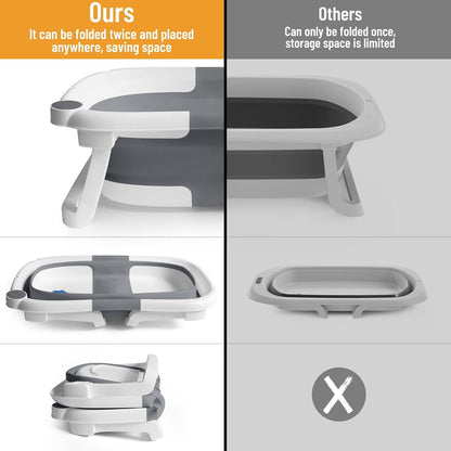 Kollabierbare Babybadewanne mit Netz – BathNest