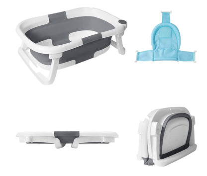 Kollabierbare Babybadewanne mit Netz – BathNest