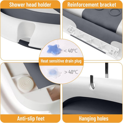 Kollabierbare Babybadewanne mit Netz – BathNest