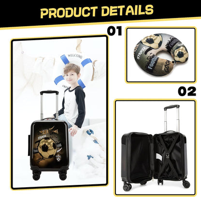 Kinder-Kabinengepäck-Set aus Hartschale mit Spinner-Rollen – Game Day