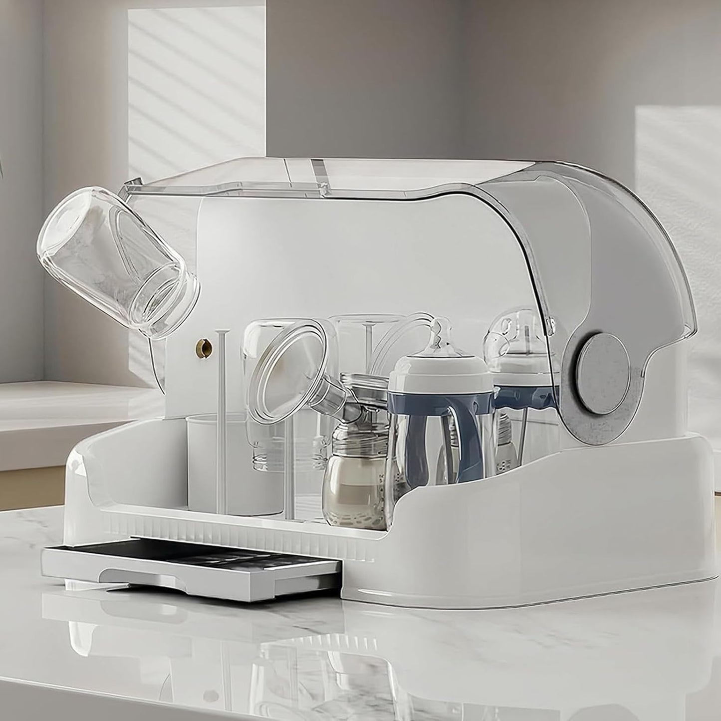 Babyflaschen-Trockner und Aufbewahrungsbox mit Deckel – Orvian