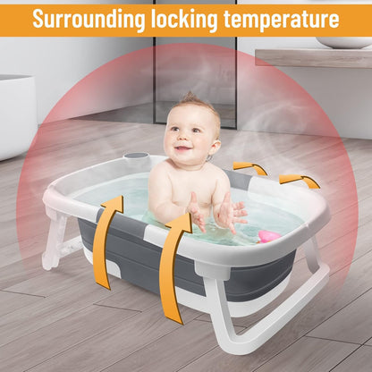 Kollabierbare Babybadewanne mit Netz – BathNest