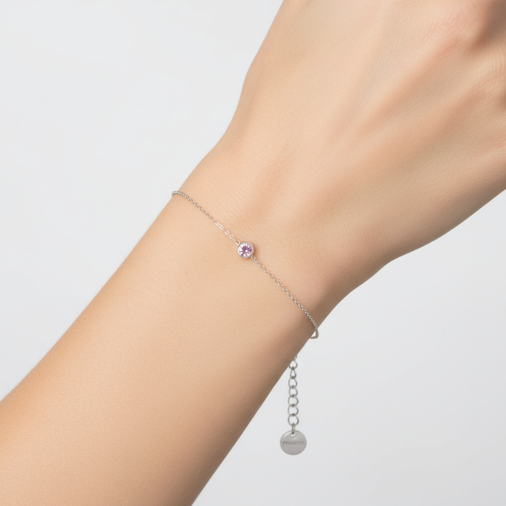 925 Sterling Silberarmband - GoldFlash 