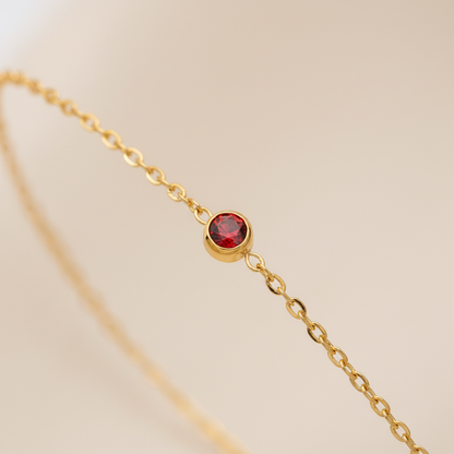 925 Sterling Silberarmband - GoldFlash 