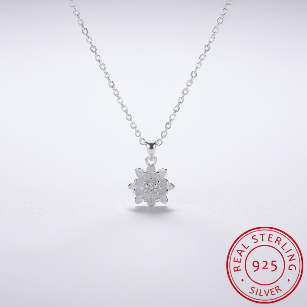 925er Silberkette - LotusNecklace 