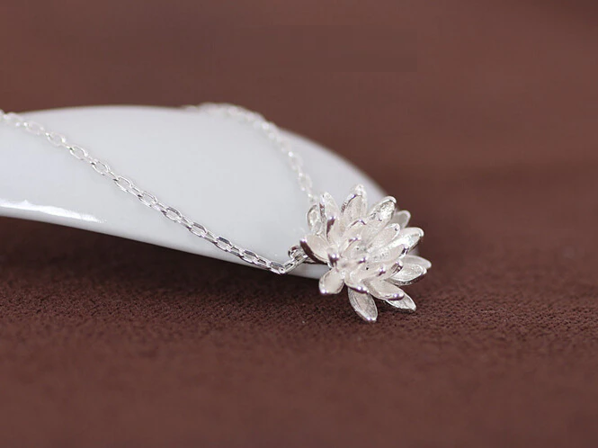 925er Silberkette - LotusNecklace 