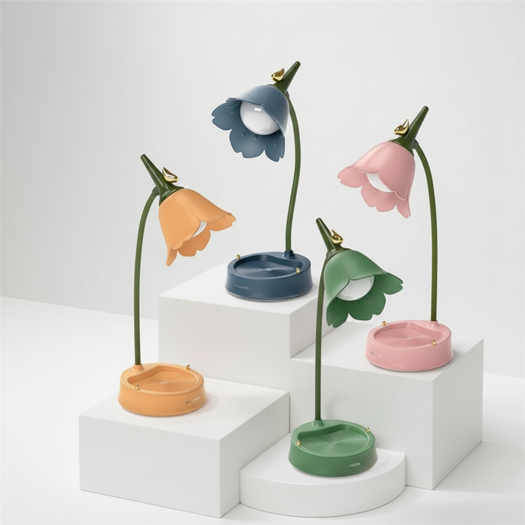 Blütenblattförmige Tischlampe - GlowBlossom