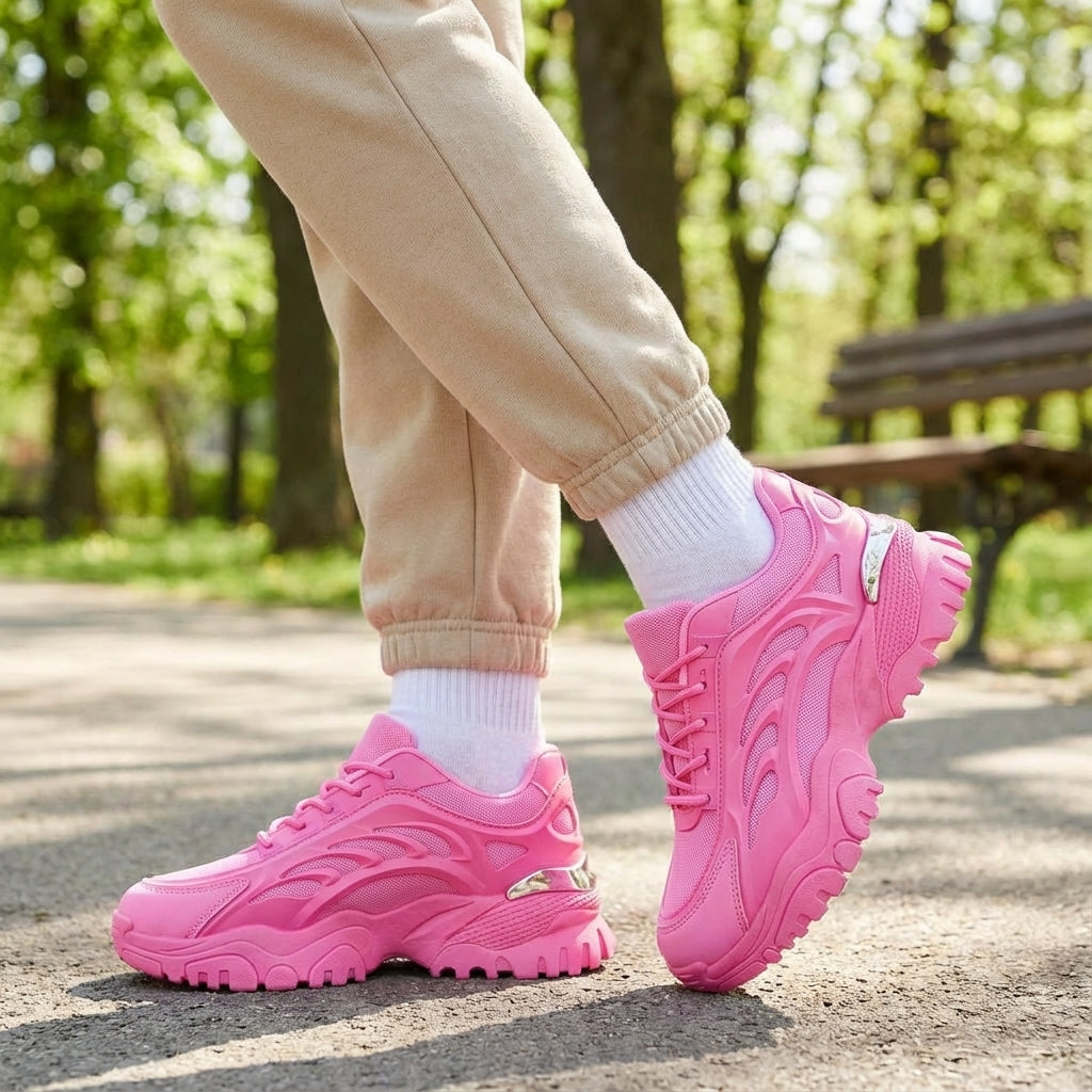 Damen Sneaker Mit Dicker Sohle - Angelica