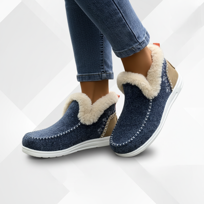 Damenkomfortschuhe Mit Plüschfutter - ComfyGlide