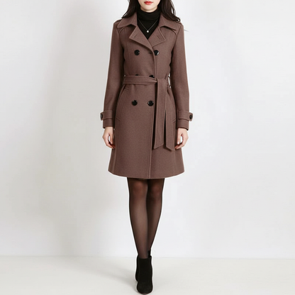 Damenmantel Mit Gürtel -  Isabella