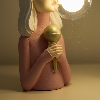 Dekorative Leuchte Mit Glasschirm - CozyMuse