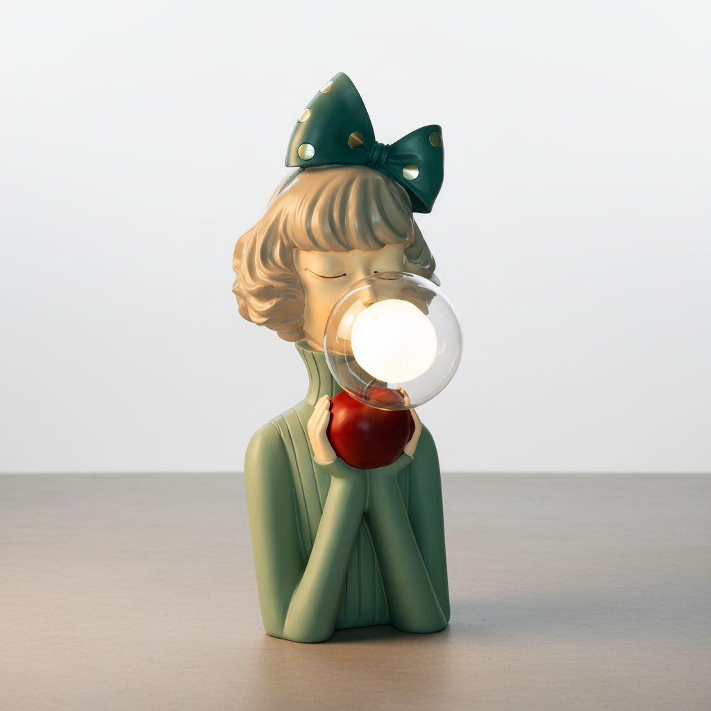 Dekorative Leuchte Mit Glasschirm - CozyMuse