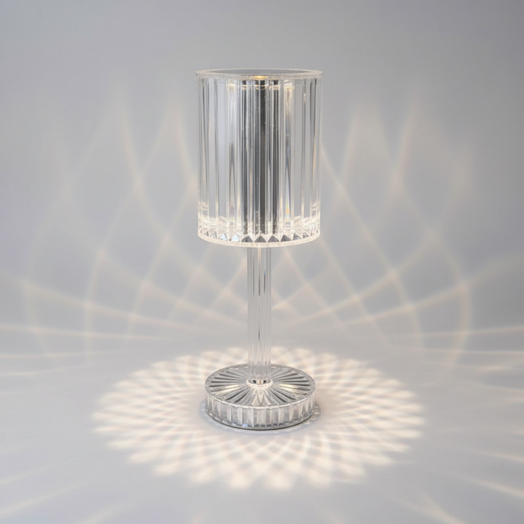 Dimmbare Kristall Tischlampe - Crystalique