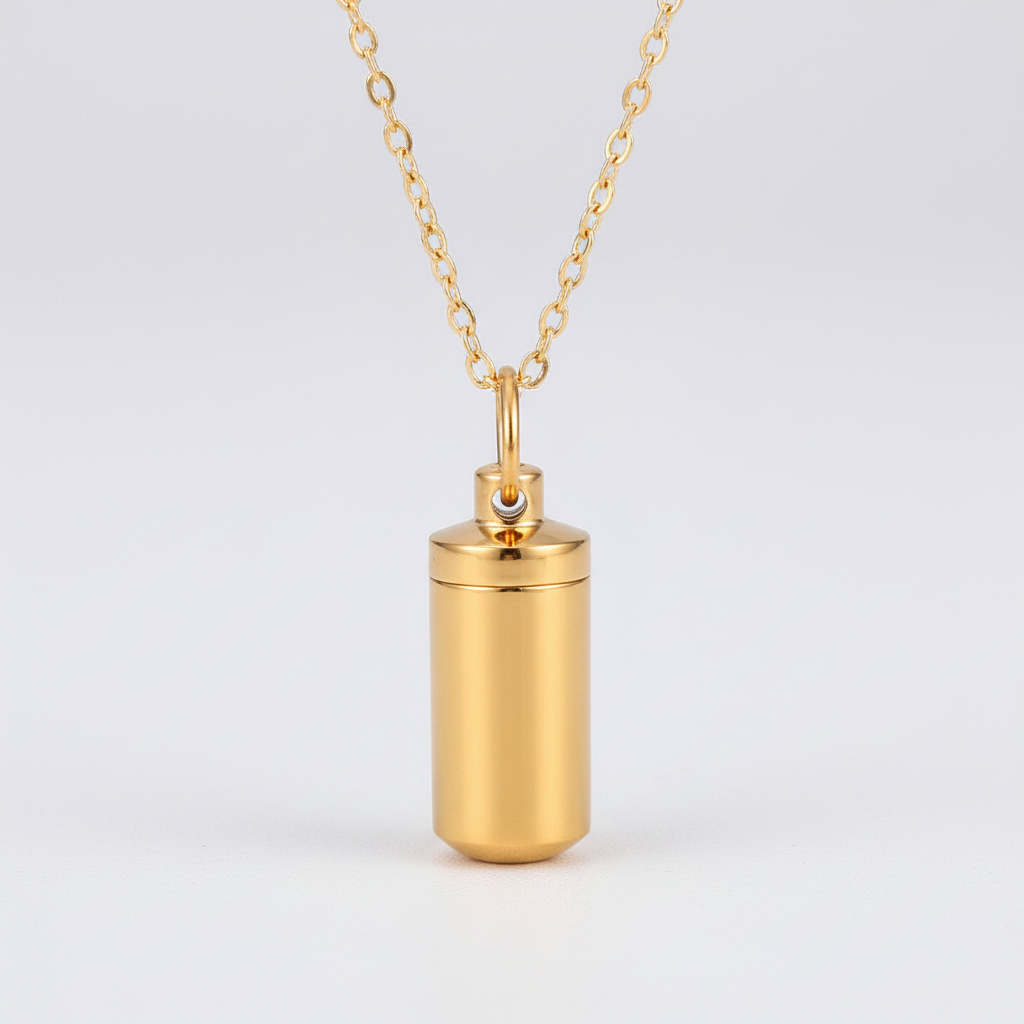 Edelstahl-Halskette - AshHeart 