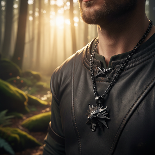 Edelstahl-Halskette - WolfCharm 