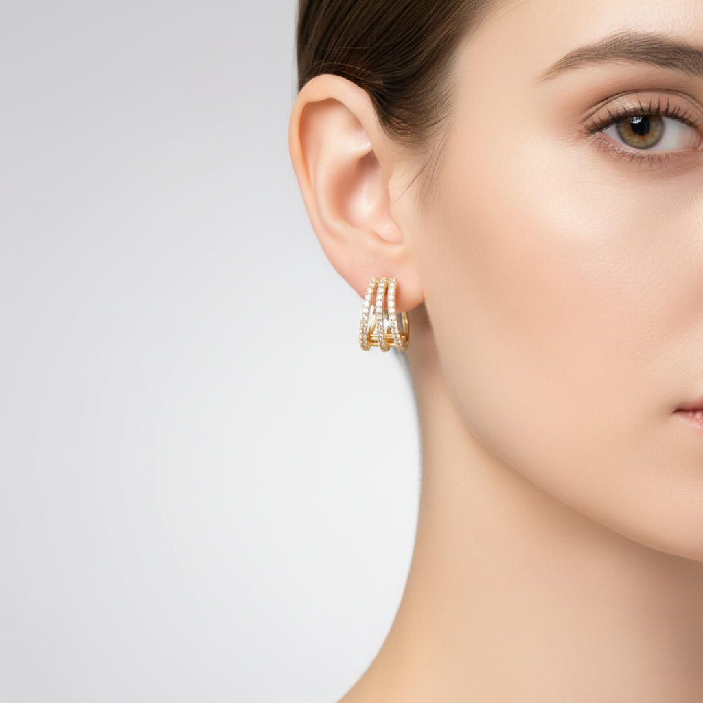 Edelstahl Ohrstecker - LusterLeaf 