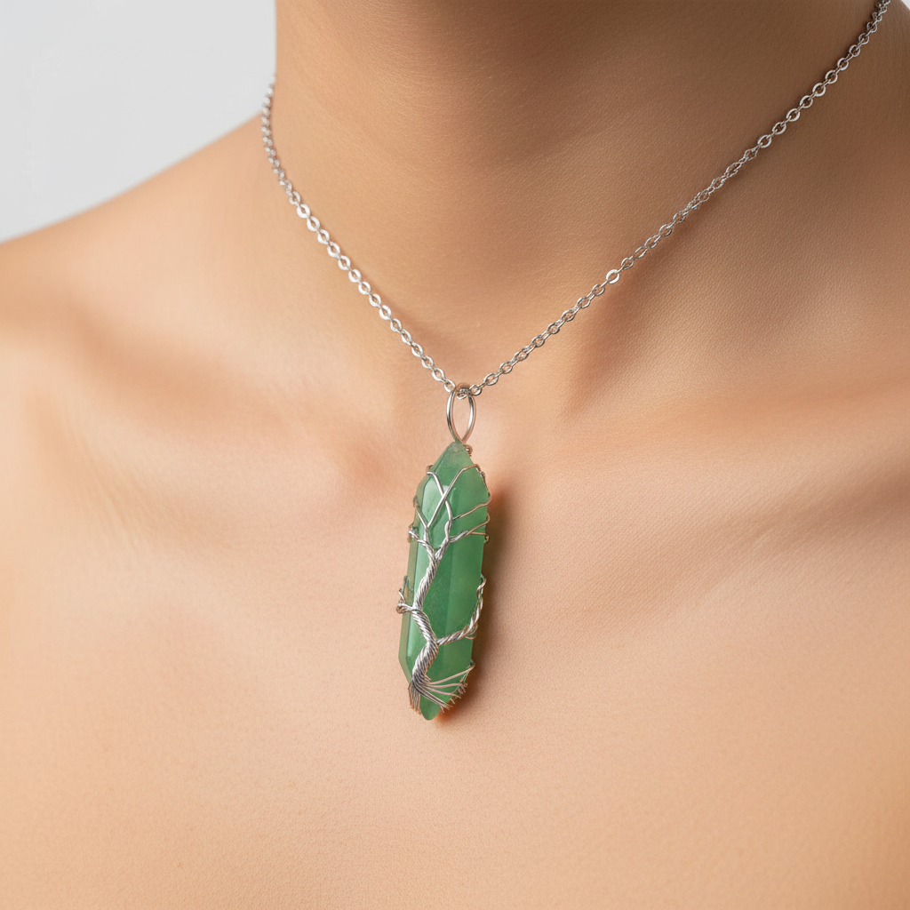 Edelsteinkette Mit Anhänger - CrystalTree 