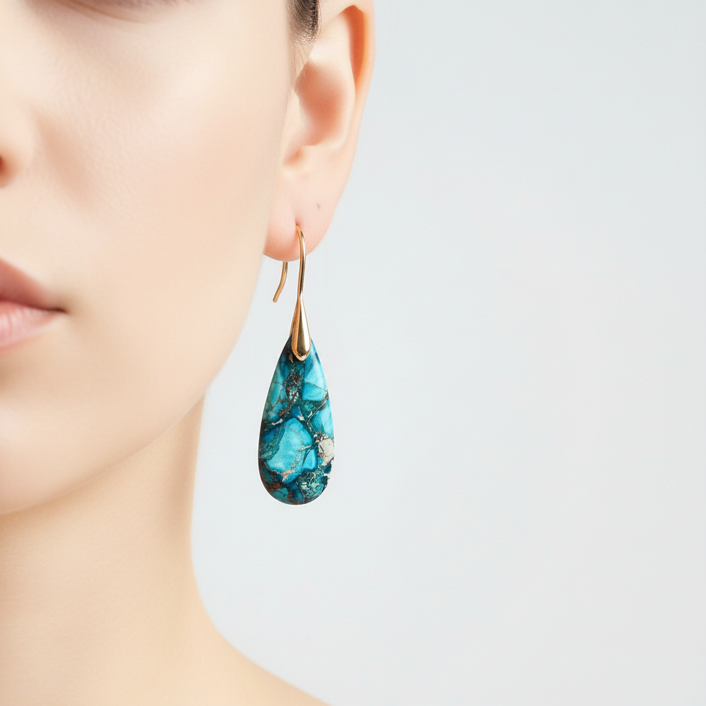 Edelsteinohrschmuck - JaspisEarring 