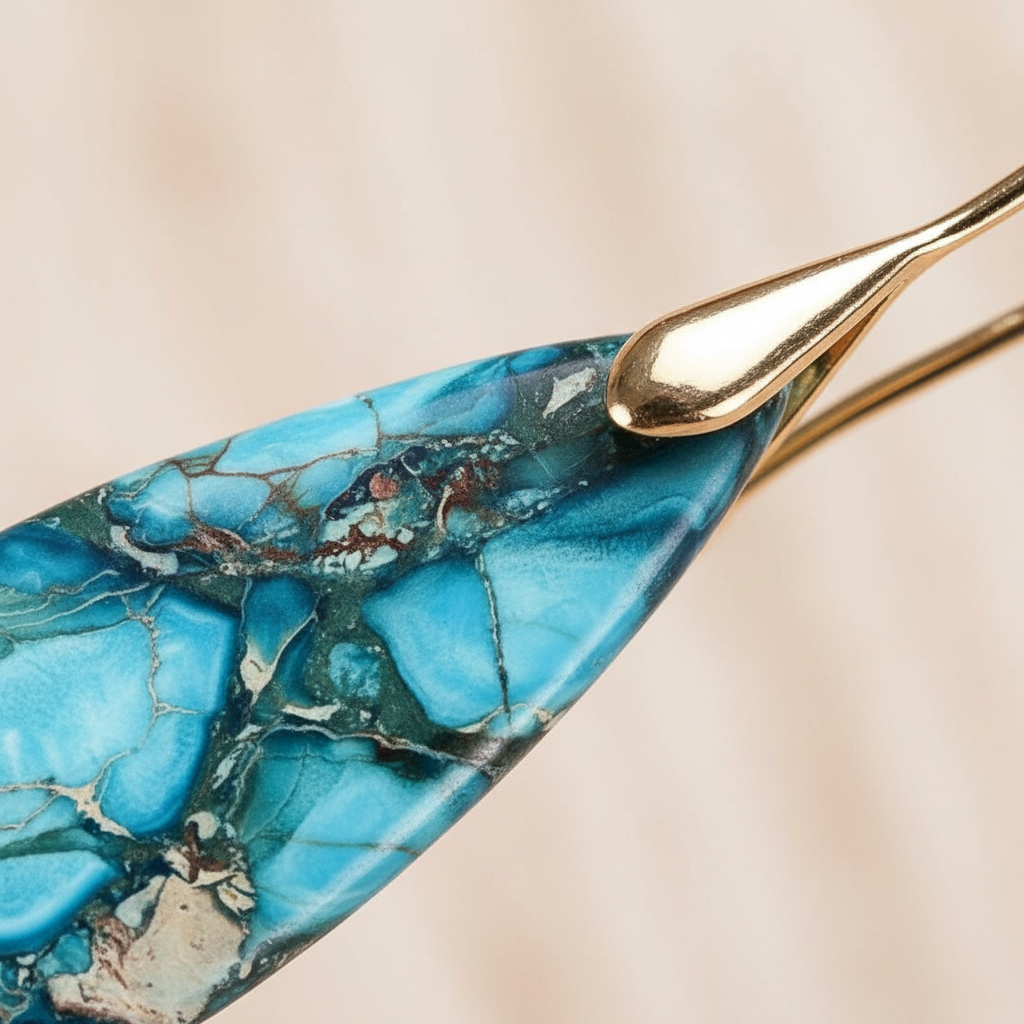 Edelsteinohrschmuck - JaspisEarring 