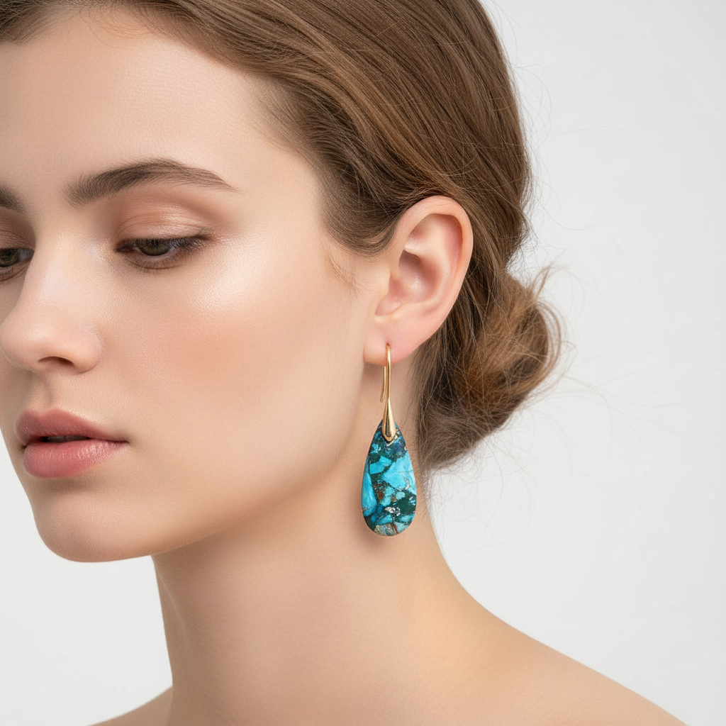 Edelsteinohrschmuck - JaspisEarring 