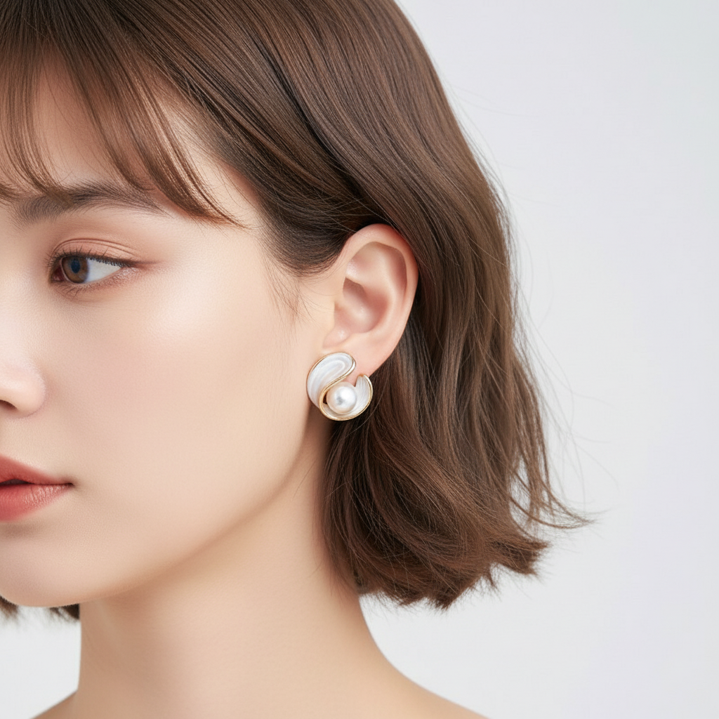 Edelsteinohrschmuck - OpalPearl 