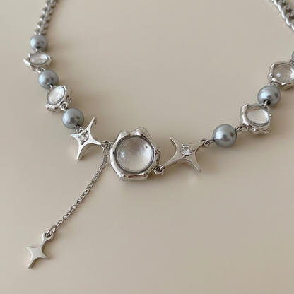 Einstellbare Halskette - SparklePearl 