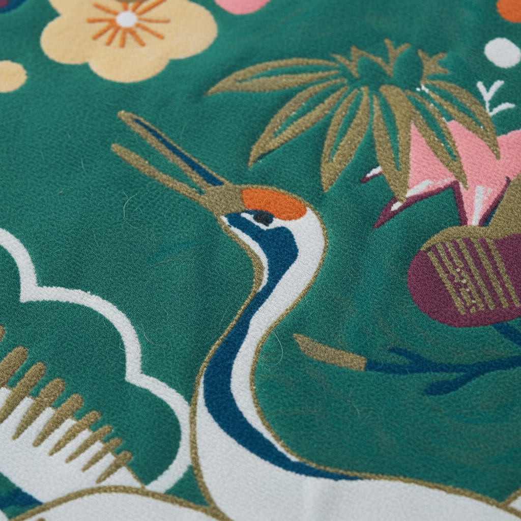 Elegante Badetuch Mit Druck - FlowerLuxe