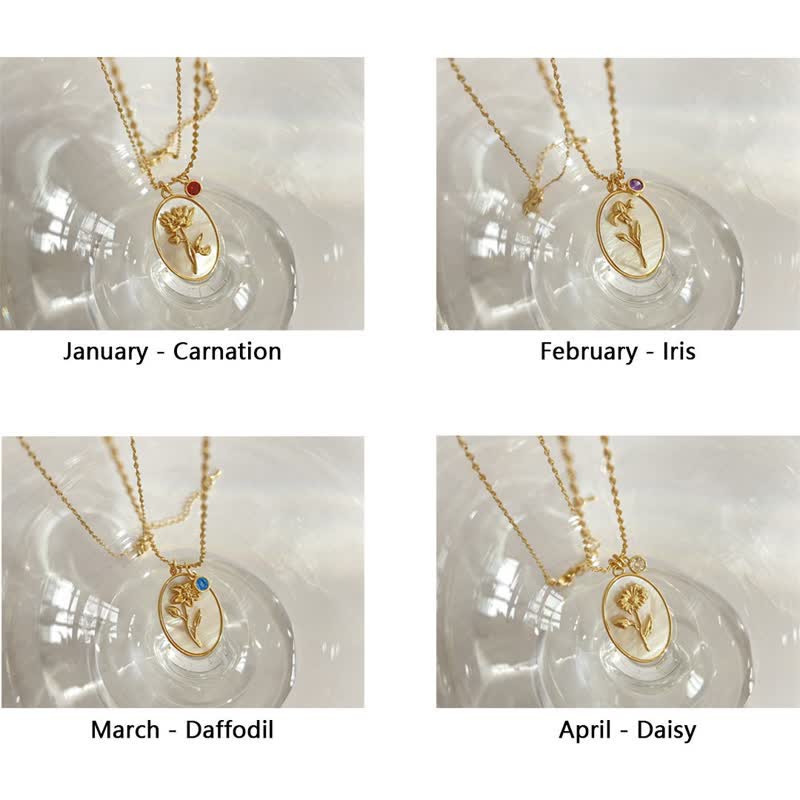 Elegante Geburtsstein-Halskette - AuraJewelry 