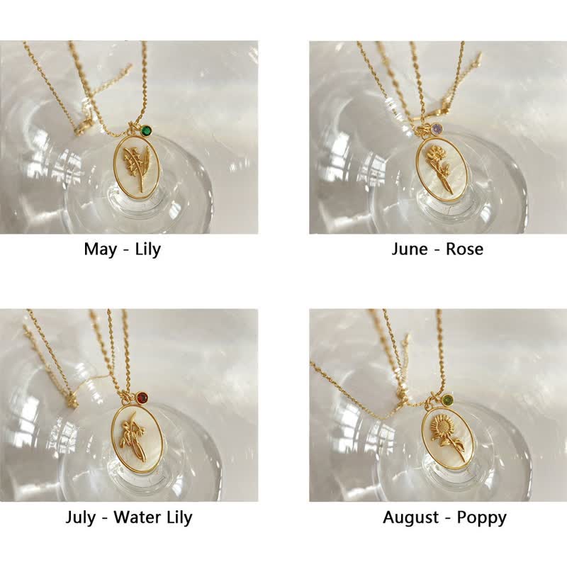 Elegante Geburtsstein-Halskette - AuraJewelry 