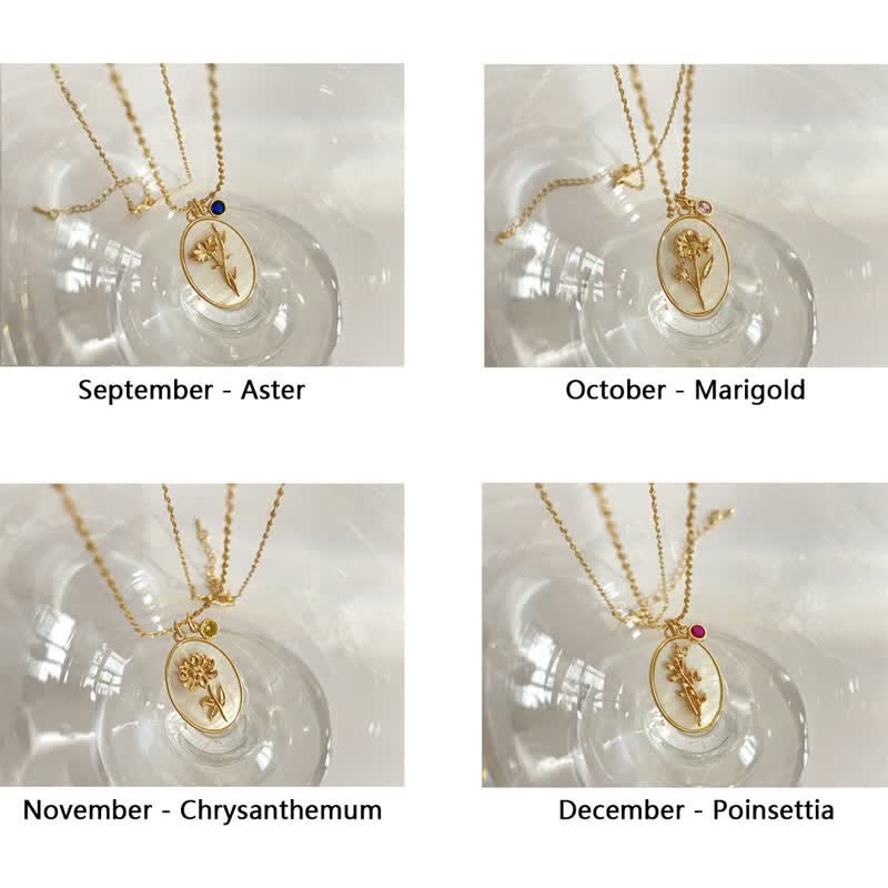 Elegante Geburtsstein-Halskette - AuraJewelry 