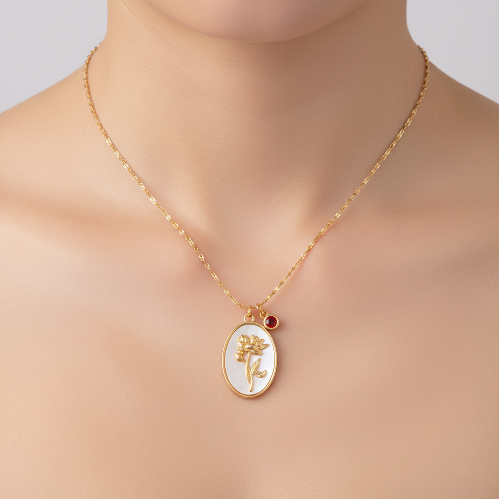 Elegante Geburtsstein-Halskette - AuraJewelry 