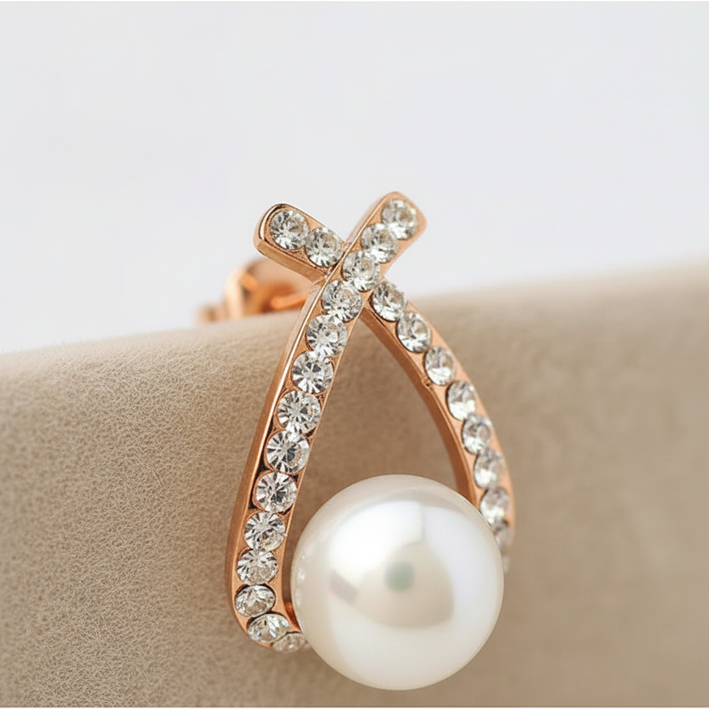 Elegante Perlenohrringe - GlamourPearl 