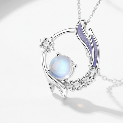 Elegante Silberhalskette - Moonmagic 