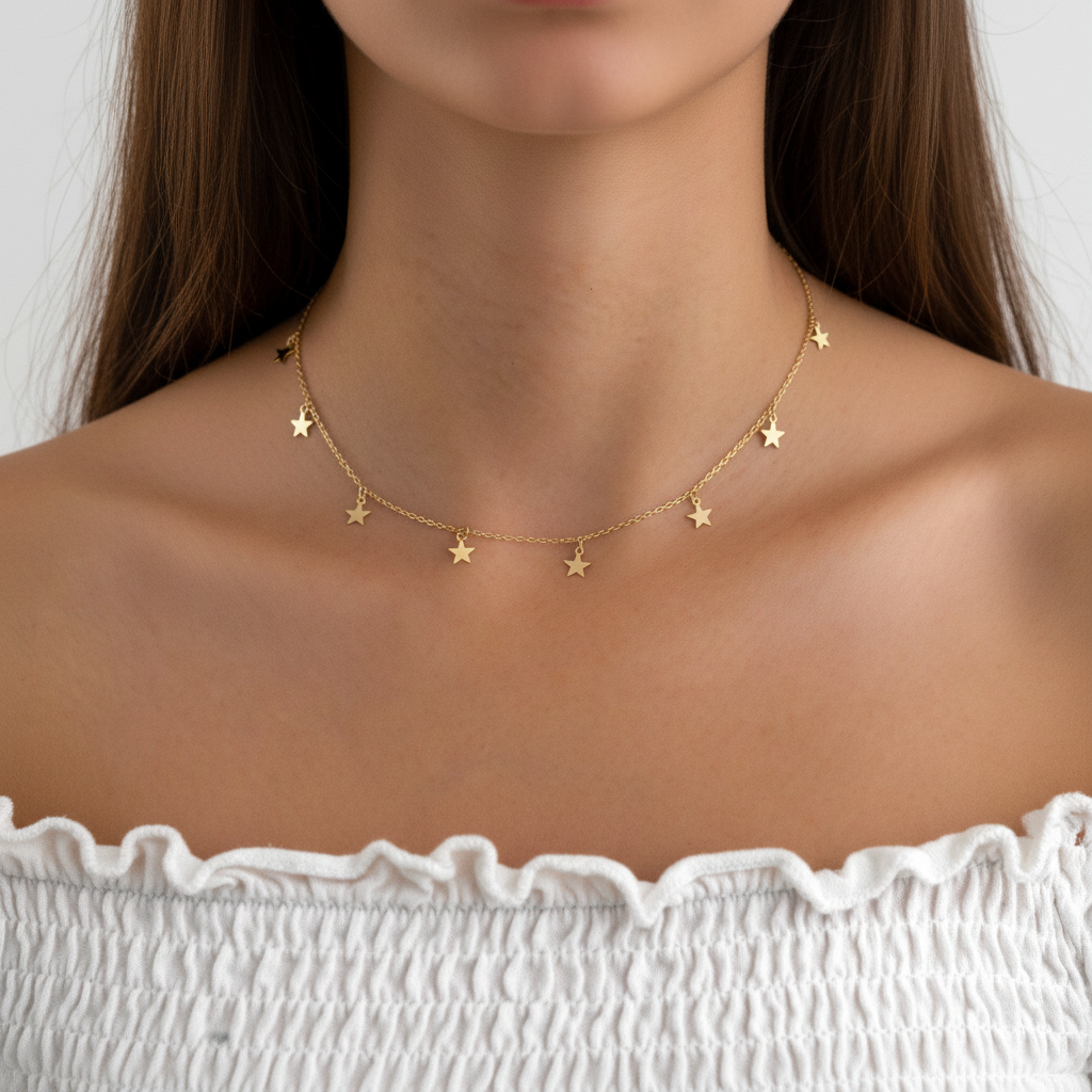 Elegante Sternenkette - ElaraGlow 