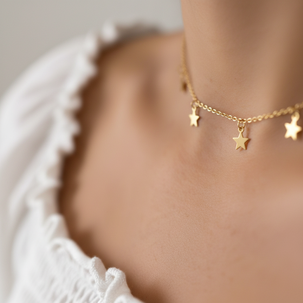 Elegante Sternenkette - ElaraGlow 
