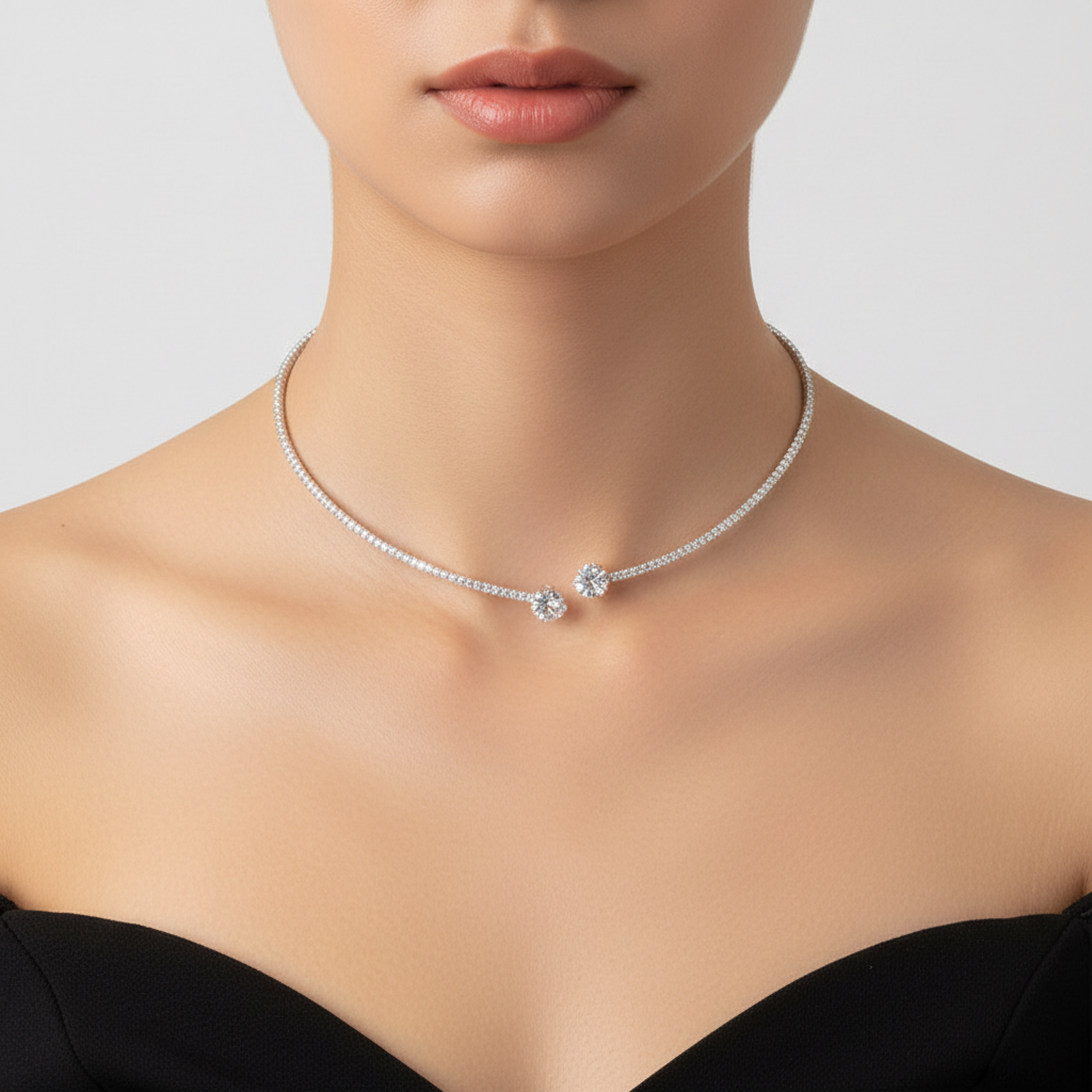 Elegante Zirkonia Halskette - ZirconiaNecklace 