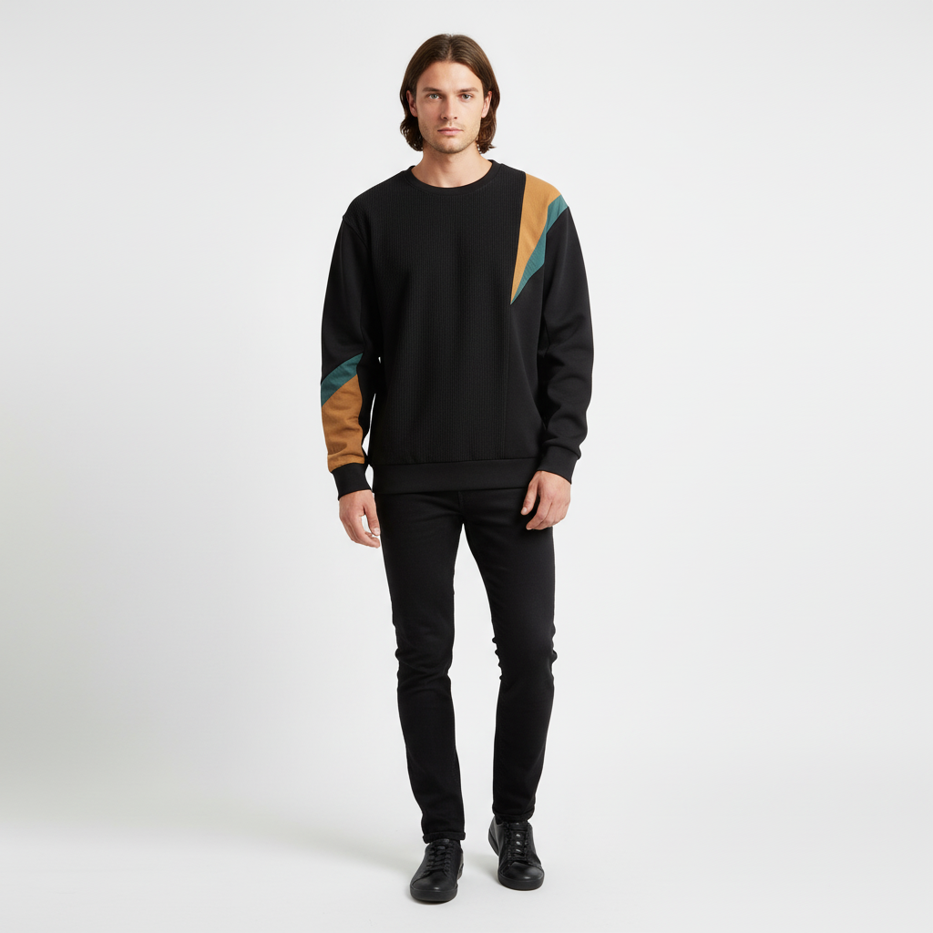 Farbe-Block Design Pullover - Nils