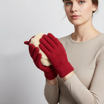 Fleece Gefütterte Touchscreenhandschuhe - PolarKnit