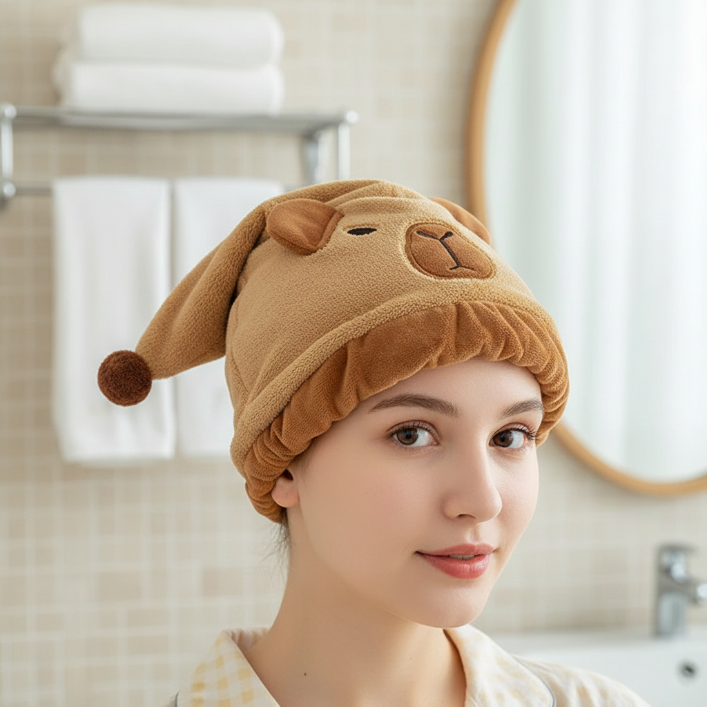 Frotteehaube Für Haare - FuzzyHairCap