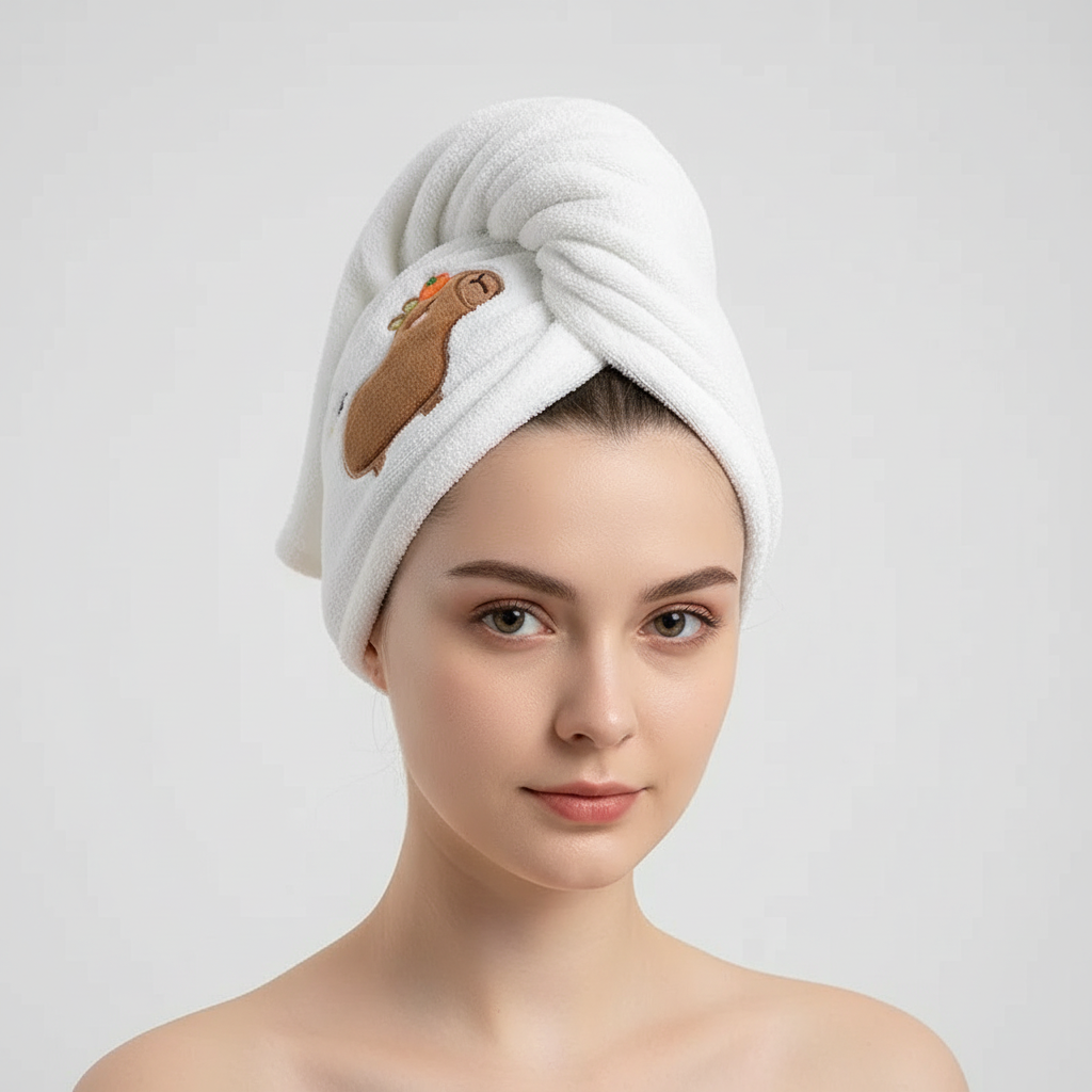 Frotteehaube Für Haare - FuzzyHairCap