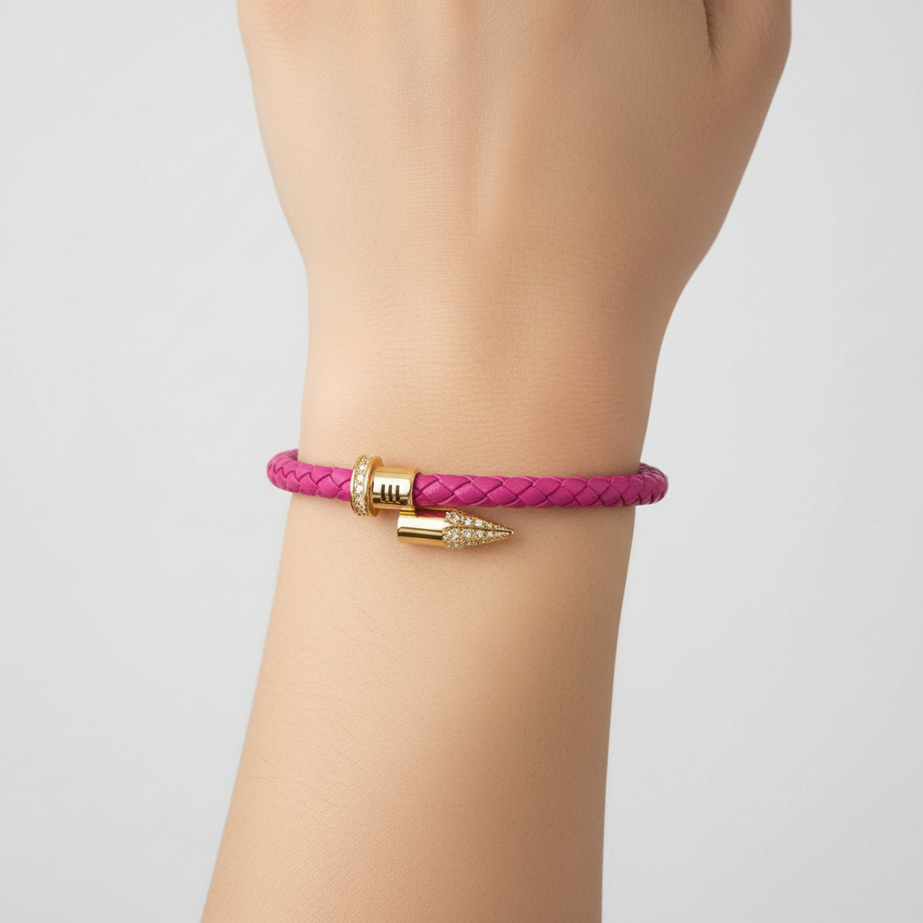 Geflochtenes Lederarmband - WeaveArt 