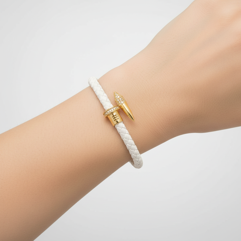 Geflochtenes Lederarmband - WeaveArt 