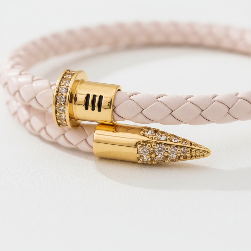 Geflochtenes Lederarmband - WeaveArt 