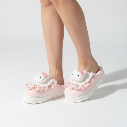 Gefütterte Hausschuhe Mit Design - CozyFluff